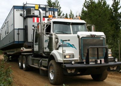 Front View of Transport Truck with BKE Logo